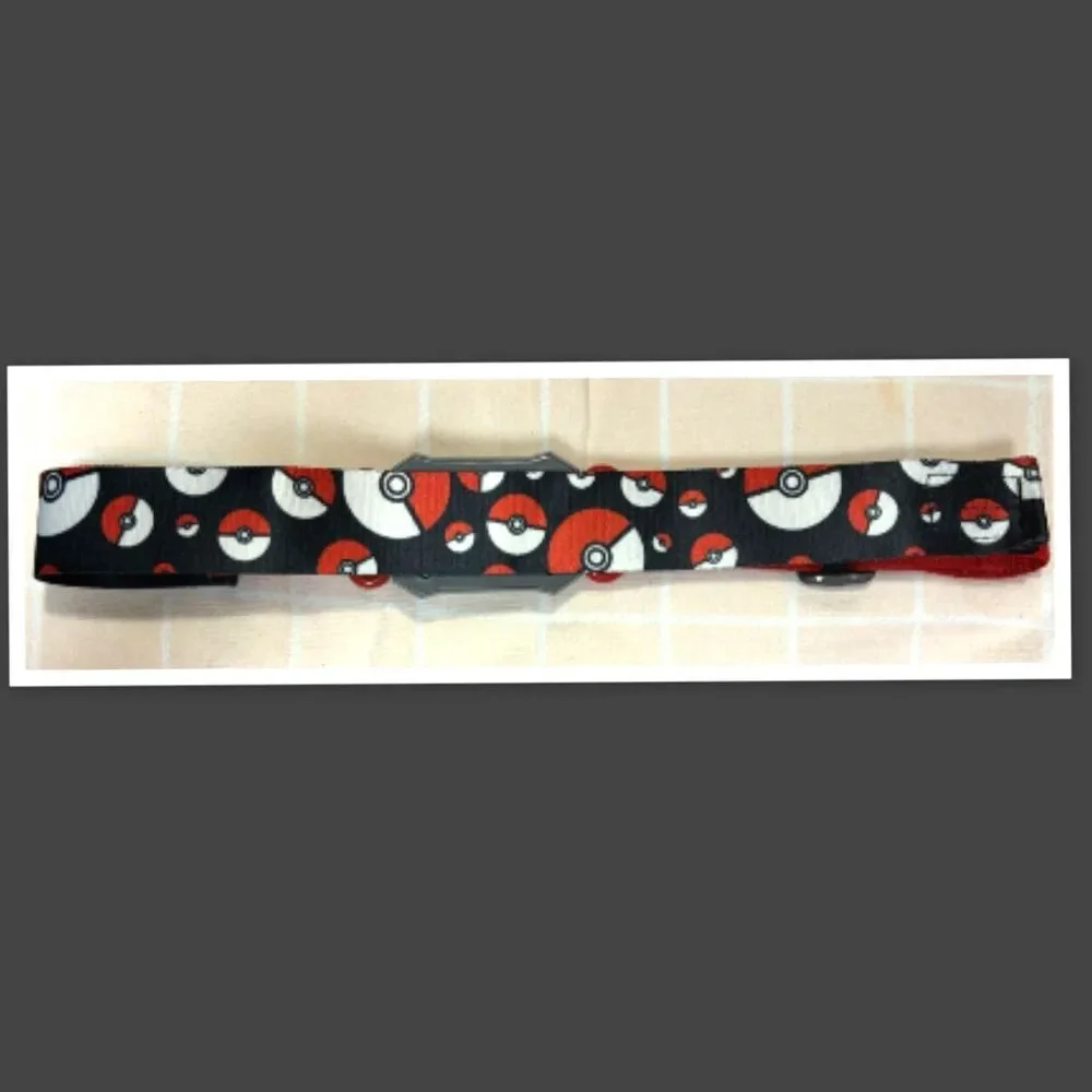 2016 Pokemon/Nintendo Clip N Go Belt With Pokeball Design, Red, Adjustable